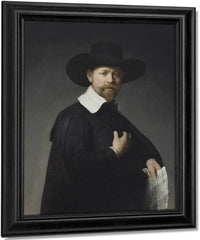 Portrait Of Marten Looten By Rembrandt Fine Art Print