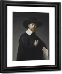 Portrait Of Marten Looten By Rembrandt Fine Art Print