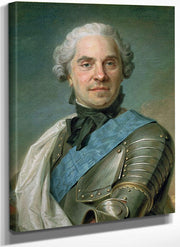 Portrait Of Maurice (1696 1750) Comte De Saxe By Maurice Quentin De La Tour Fine Art Print