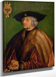 Portrait Of Maximilian I 1519 By Albrecht Durer Fine Art Print