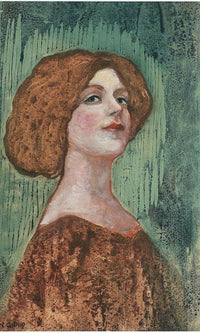 Portrait Of Miss B By Nicolai Astrup Fine Art Print