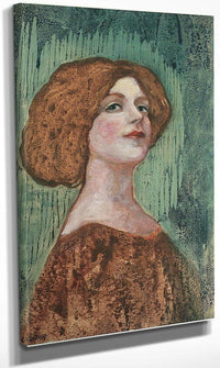 Portrait Of Miss B By Nicolai Astrup Fine Art Print