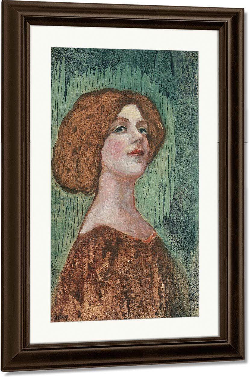 Portrait Of Miss B By Nicolai Astrup Fine Art Print