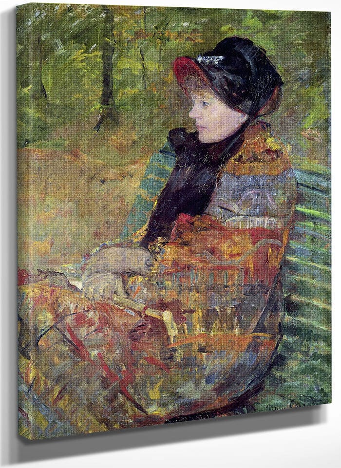 Portrait Of Mlle C. Lydia Cassatt 1 By Mary Cassatt Fine Art Print