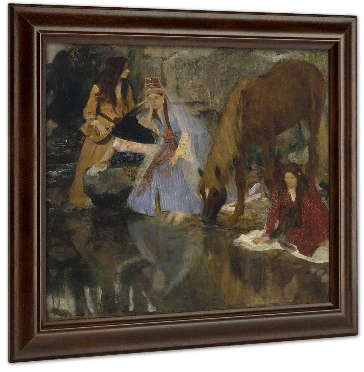 Portrait Of Mlle Fiocre In The Ballet La Source (Portrait De Mlle...E[Ugenie] F[Iocre] À Propos Du Ballet La Source) By Edgar Degas Fine Art Print