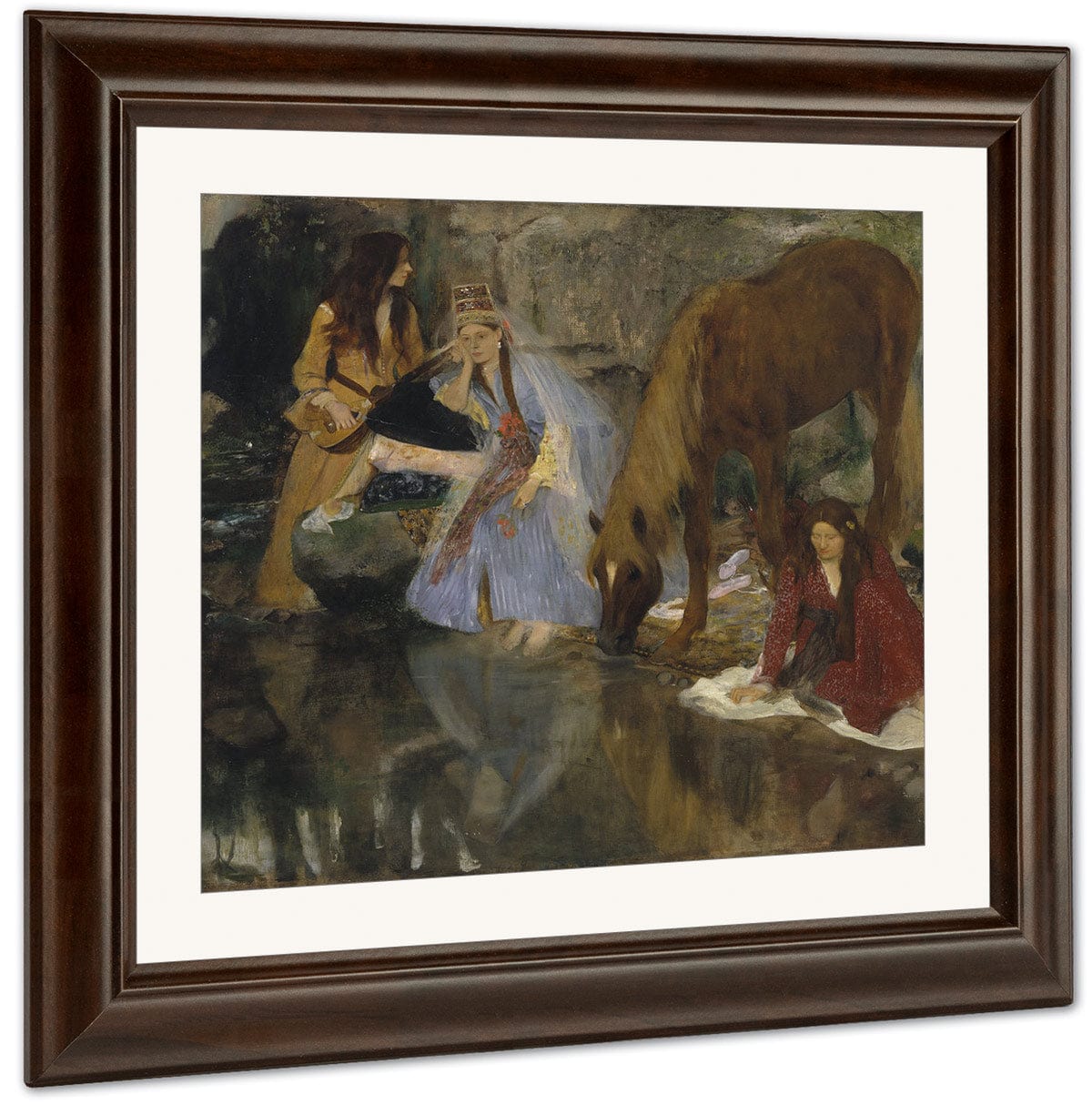 Portrait Of Mlle Fiocre In The Ballet La Source (Portrait De Mlle...E[Ugenie] F[Iocre] À Propos Du Ballet La Source) By Edgar Degas Fine Art Print