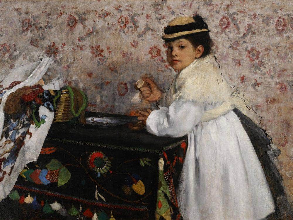 Portrait Of Mlle Hortense Valpincon 1871 By Edgar Degas Fine Art Print