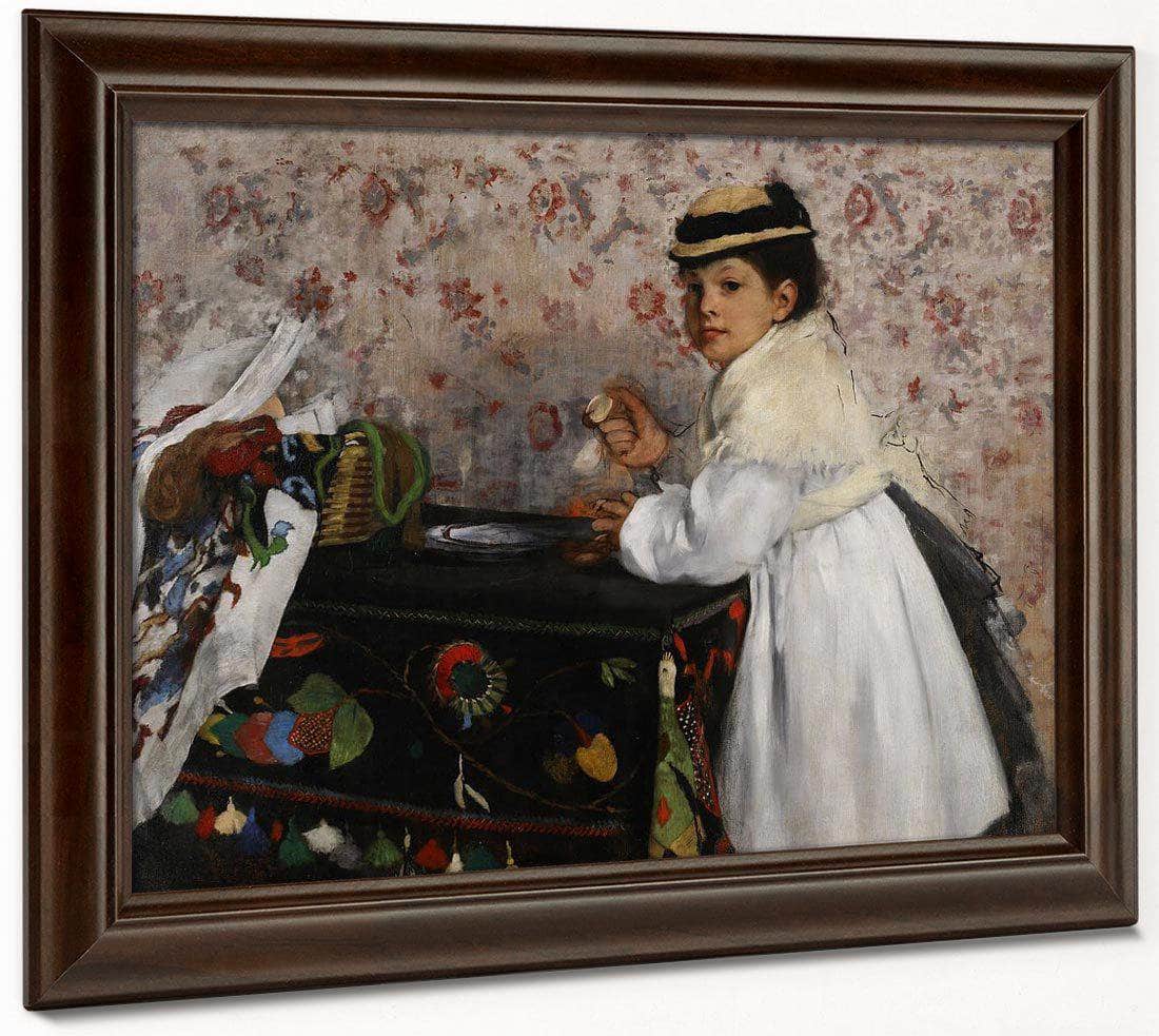 Portrait Of Mlle Hortense Valpincon 1871 By Edgar Degas Fine Art Print