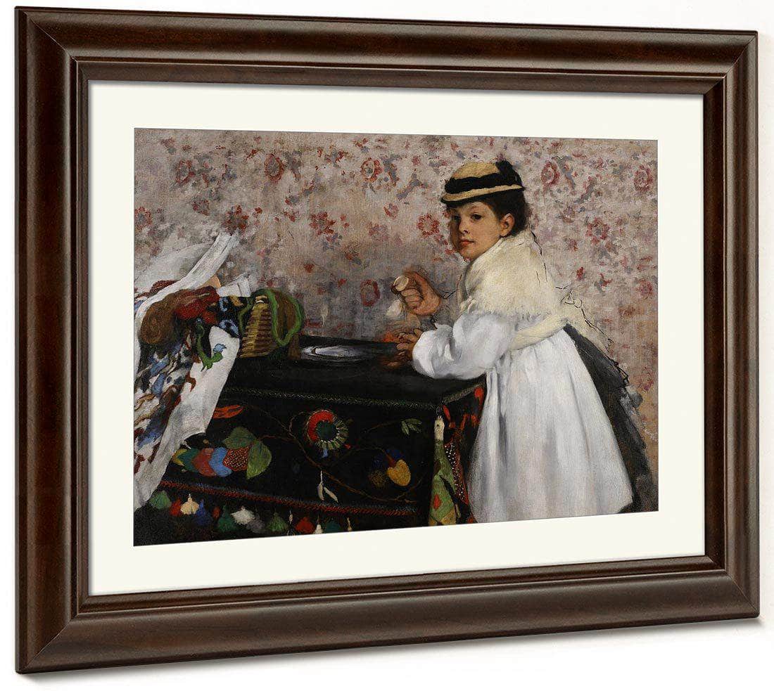 Portrait Of Mlle Hortense Valpincon 1871 By Edgar Degas Fine Art Print