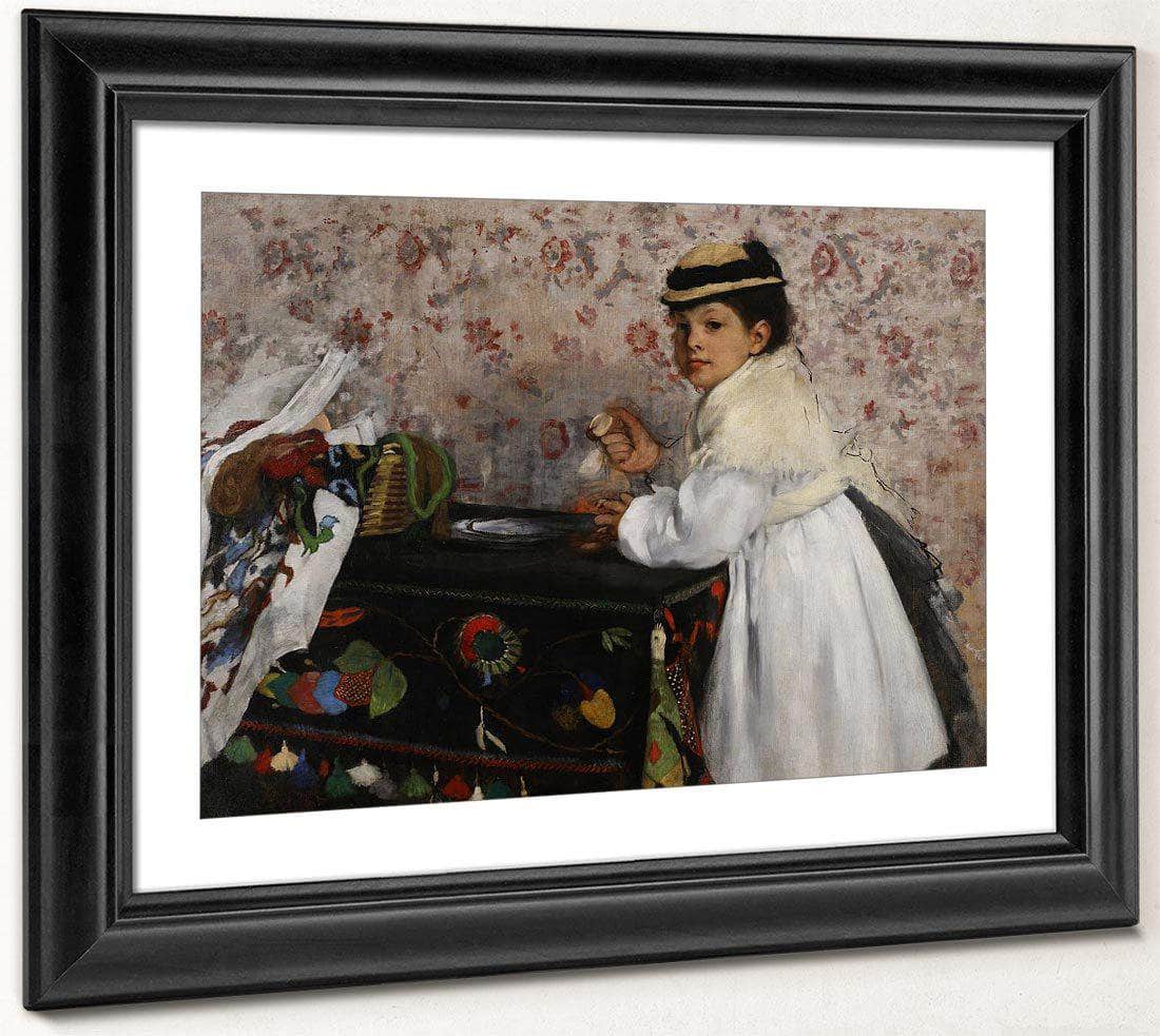 Portrait Of Mlle Hortense Valpincon 1871 By Edgar Degas Fine Art Print