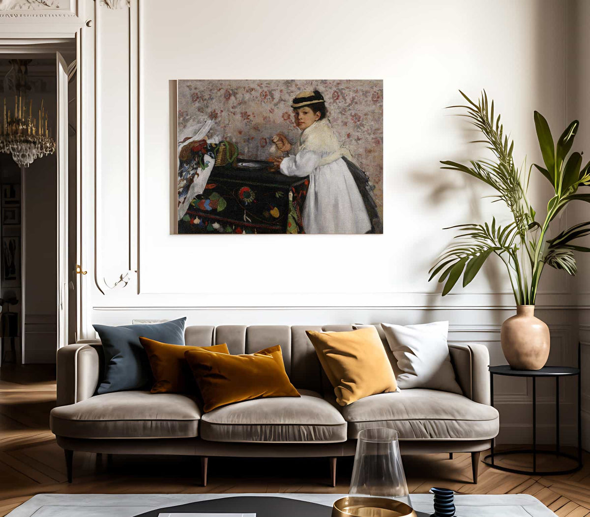 Portrait Of Mlle Hortense Valpincon 1871 By Edgar Degas Fine Art Print