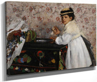 Portrait Of Mlle Hortense Valpincon 1871 By Edgar Degas Fine Art Print