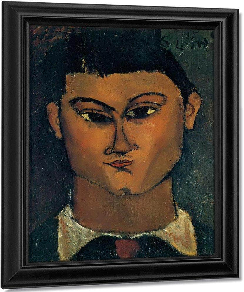 Portrait Of Moise Kisling 1915 By Amedeo Modigliani Fine Art Print