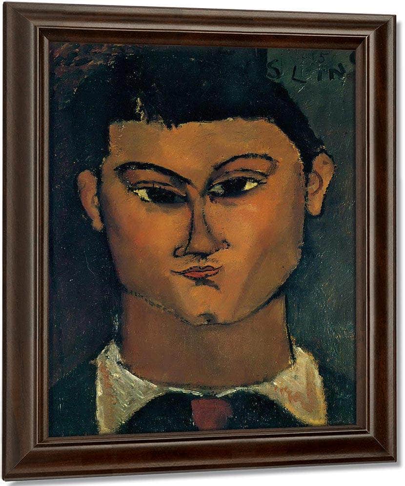 Portrait Of Moise Kisling 1915 By Amedeo Modigliani Fine Art Print