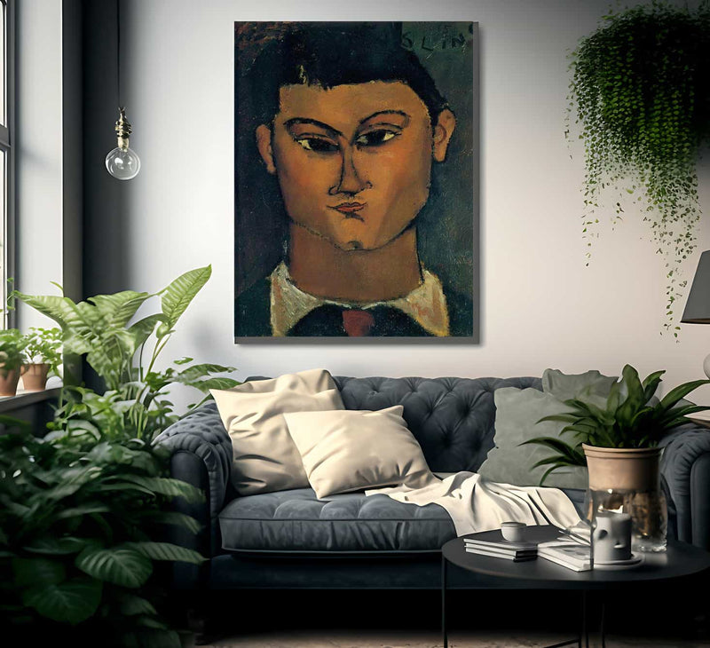 Portrait Of Moise Kisling 1915 By Amedeo Modigliani Fine Art Print