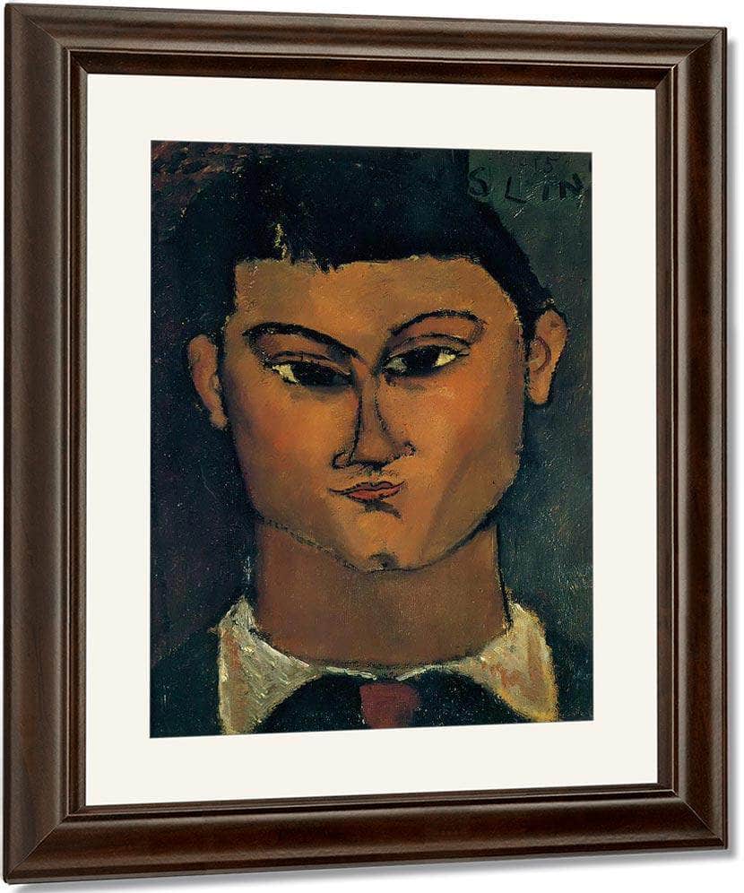 Portrait Of Moise Kisling 1915 By Amedeo Modigliani Fine Art Print