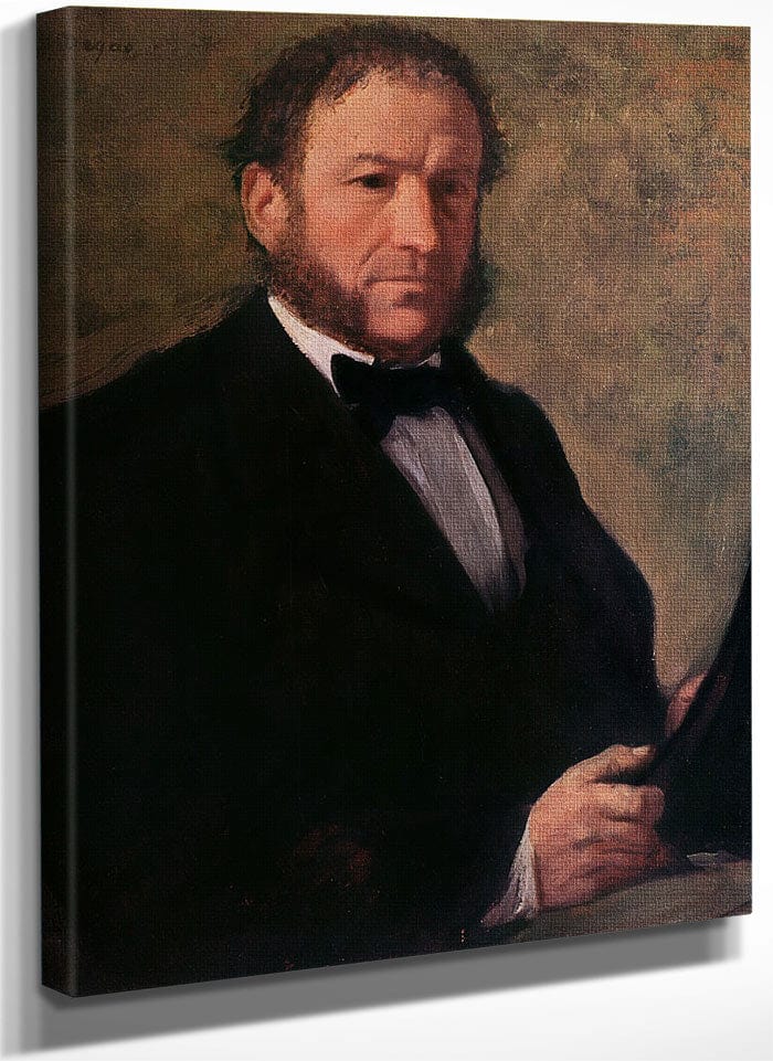 Portrait Of Monsieur Ruelle By Edgar Degas Fine Art Print