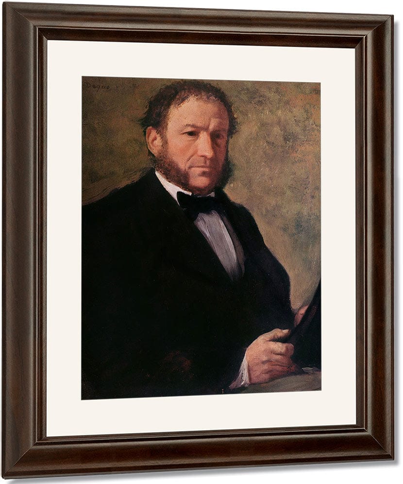 Portrait Of Monsieur Ruelle By Edgar Degas Fine Art Print