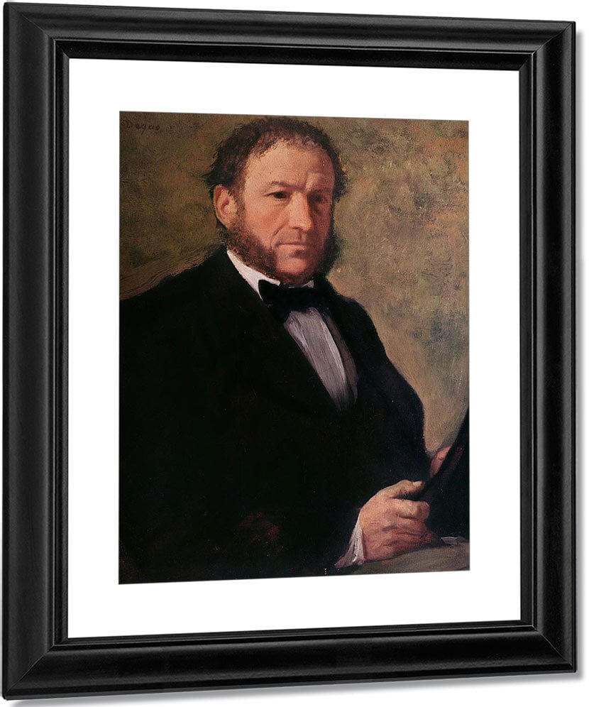 Portrait Of Monsieur Ruelle By Edgar Degas Fine Art Print