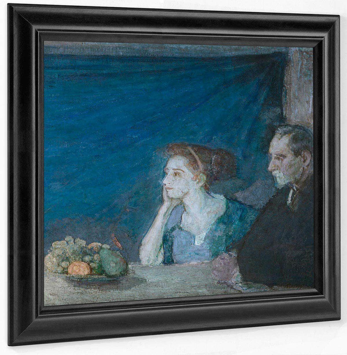Portrait Of Mr. And Mrs. Atherton Curtis With Still Life By Henry Ossawa Tanner Fine Art Print