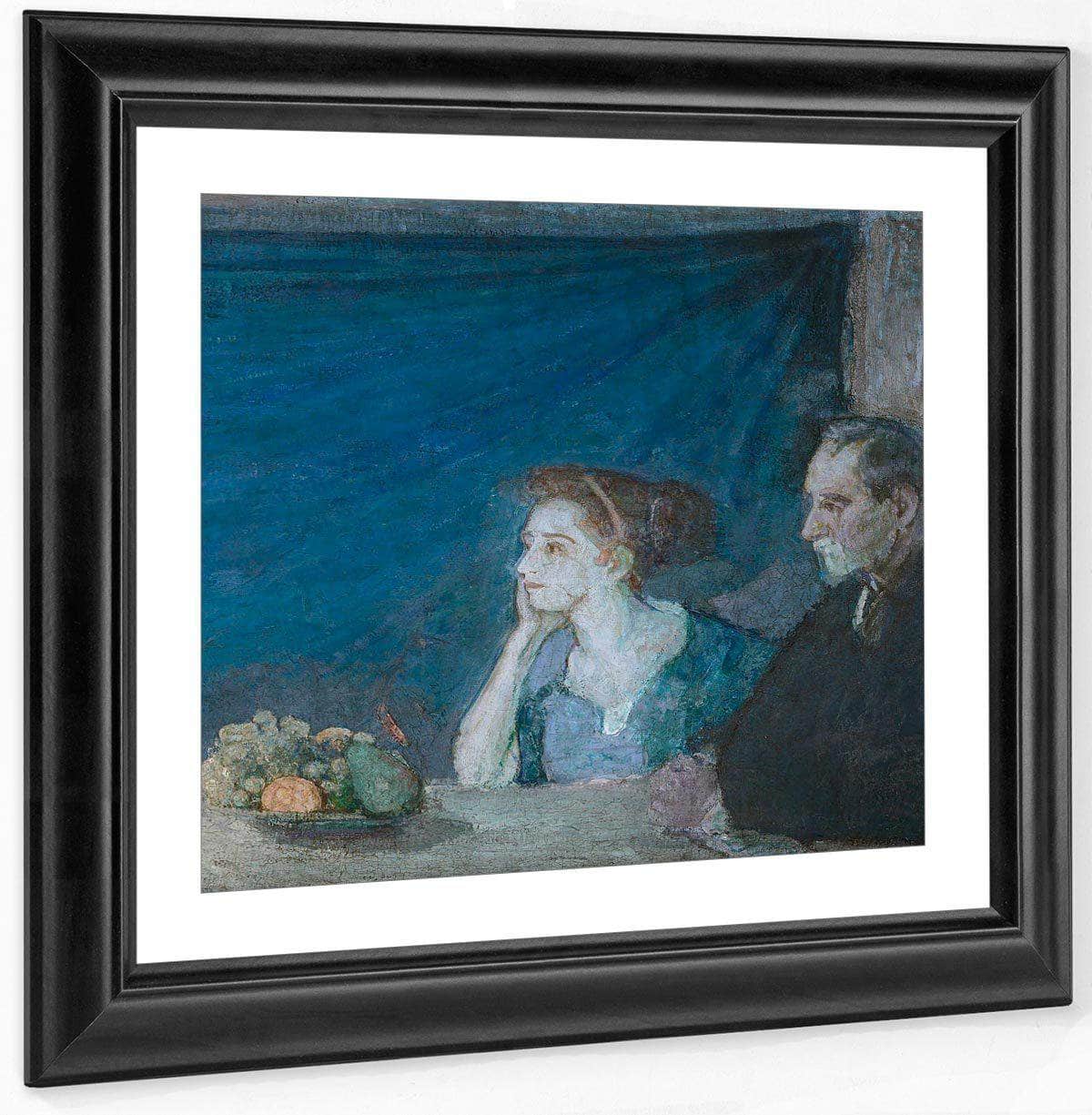 Portrait Of Mr. And Mrs. Atherton Curtis With Still Life By Henry Ossawa Tanner Fine Art Print