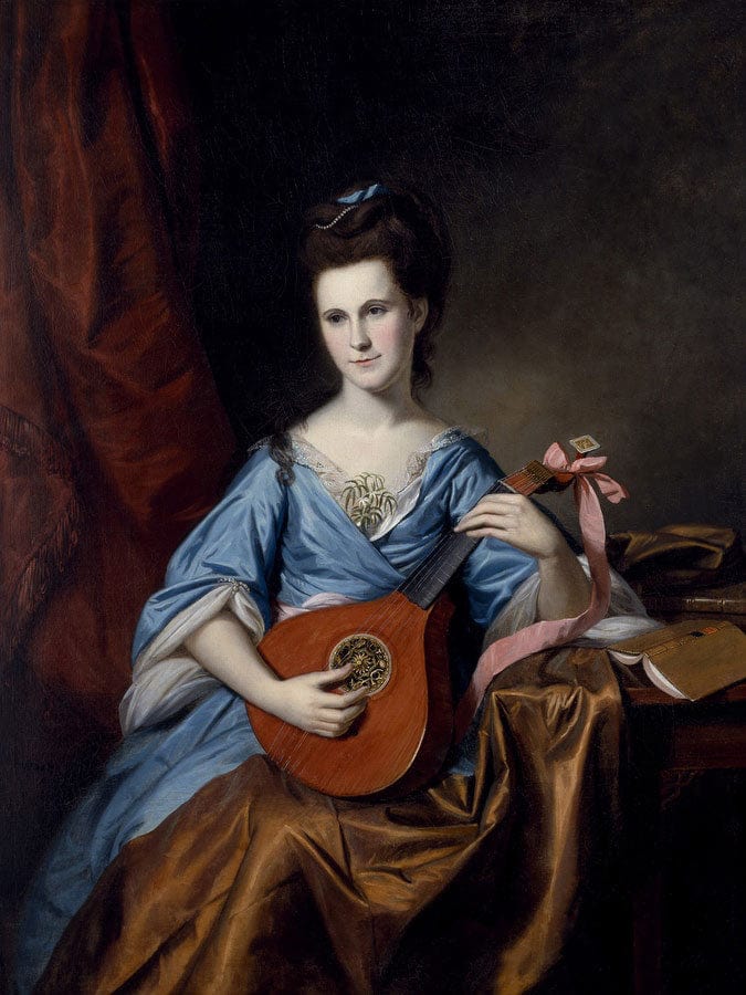 Portrait Of Mrs Benjamin Rush (Julia Stockton) By Charles Willson Peale Fine Art Print