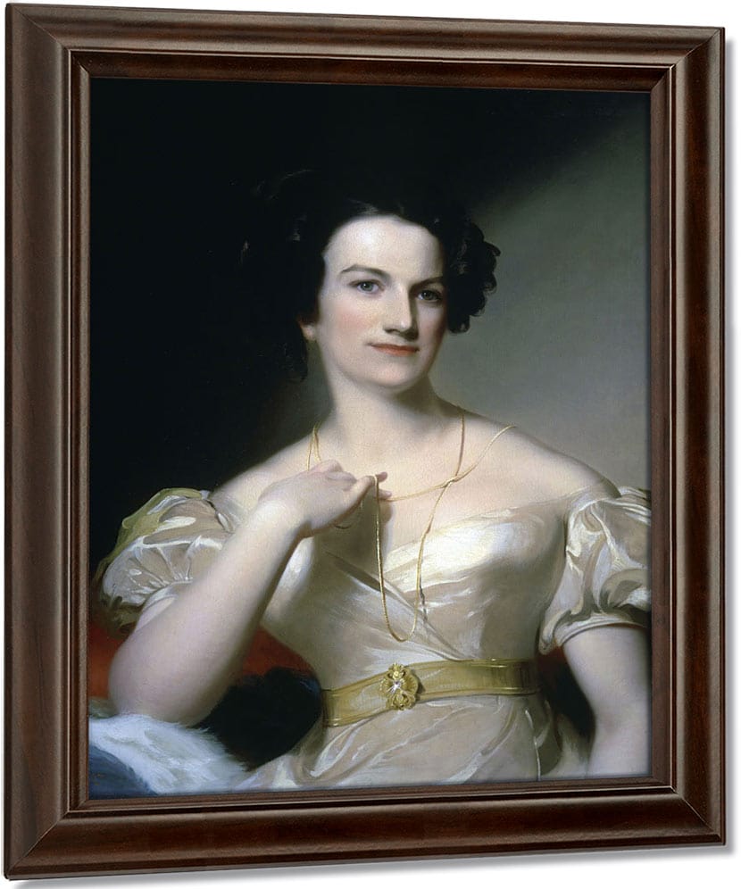 Portrait Of Mrs Benjamin Tevis (Mary M. Hunter) By Thomas Sully Fine Art Print