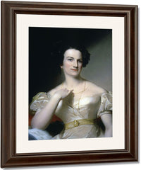 Portrait Of Mrs Benjamin Tevis (Mary M. Hunter) By Thomas Sully Fine Art Print