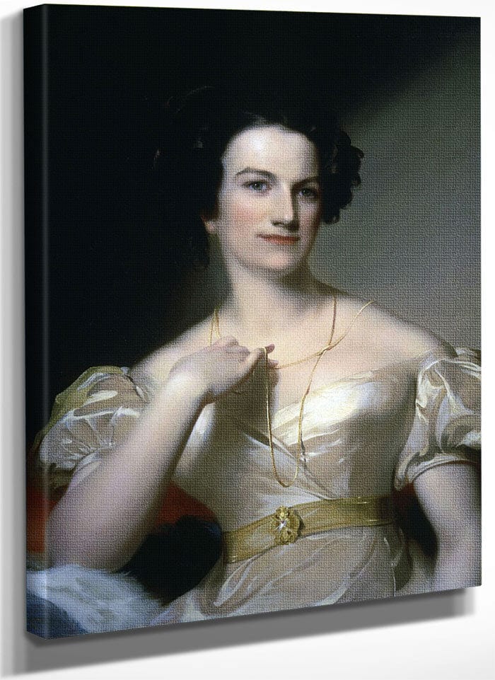 Portrait Of Mrs Benjamin Tevis (Mary M. Hunter) By Thomas Sully Fine Art Print