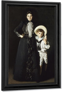 Portrait Of Mrs. Edward L. Davis And Her Son, Livingston Davis By John Singer Sargent Fine Art Print