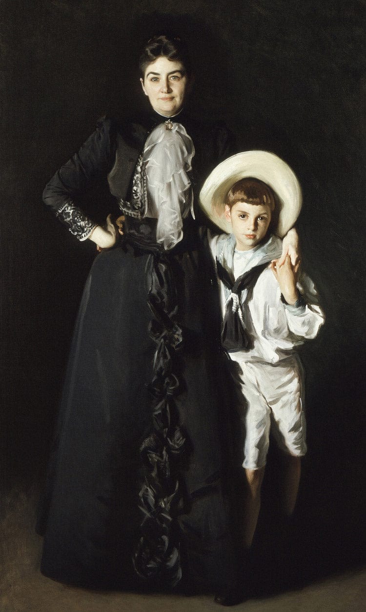 Portrait Of Mrs. Edward L. Davis And Her Son, Livingston Davis By John Singer Sargent Fine Art Print