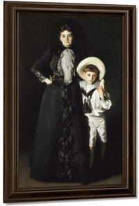 Portrait Of Mrs. Edward L. Davis And Her Son, Livingston Davis By John Singer Sargent Fine Art Print