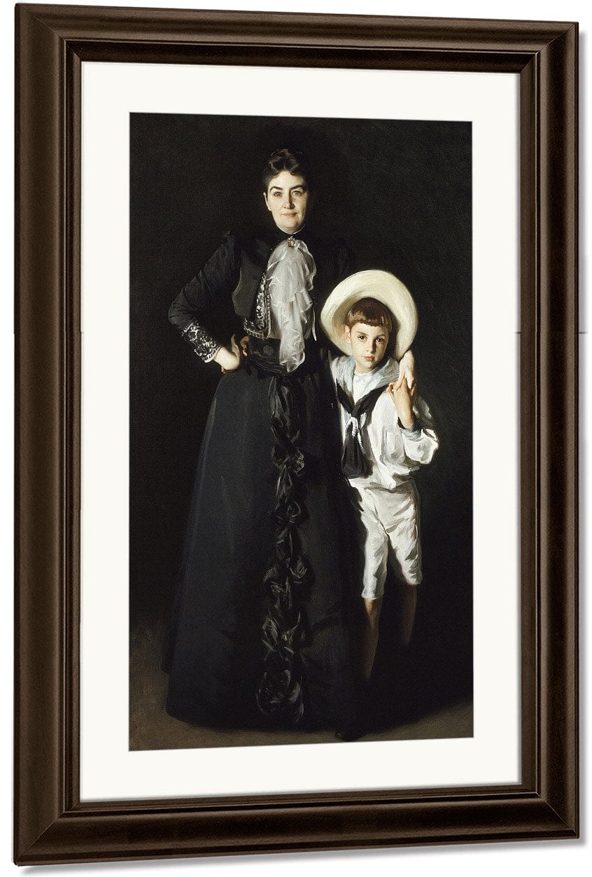Portrait Of Mrs. Edward L. Davis And Her Son, Livingston Davis By John Singer Sargent Fine Art Print