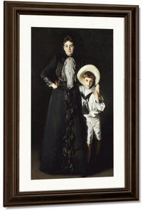 Portrait Of Mrs. Edward L. Davis And Her Son, Livingston Davis By John Singer Sargent Fine Art Print