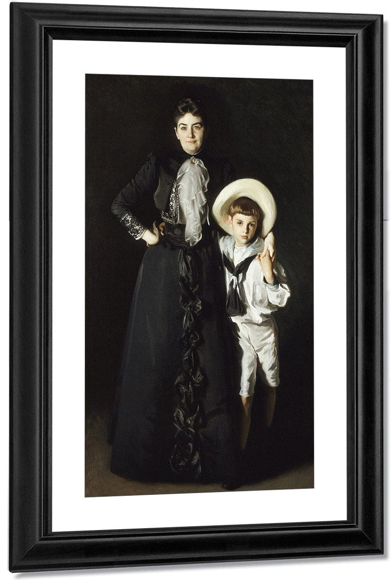 Portrait Of Mrs. Edward L. Davis And Her Son, Livingston Davis By John Singer Sargent Fine Art Print
