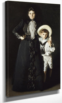 Portrait Of Mrs. Edward L. Davis And Her Son, Livingston Davis By John Singer Sargent Fine Art Print