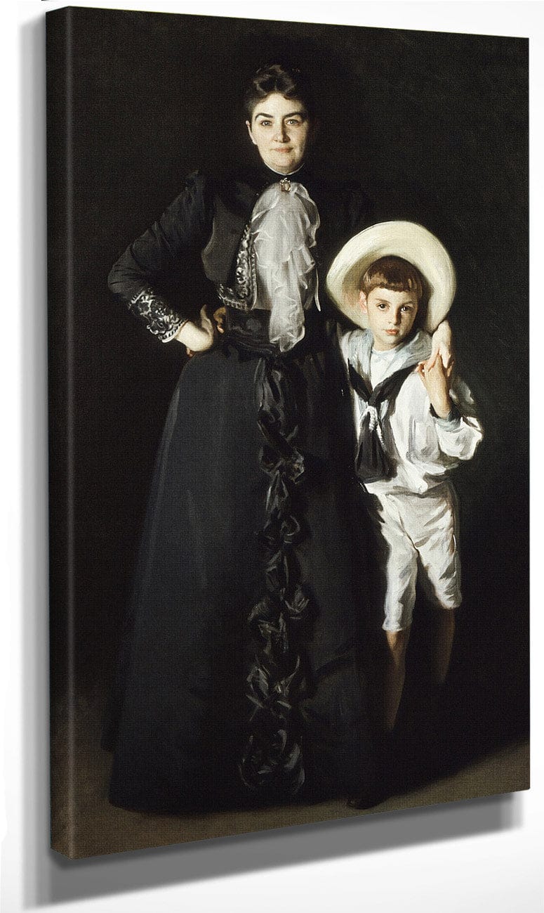Portrait Of Mrs. Edward L. Davis And Her Son, Livingston Davis By John Singer Sargent Fine Art Print
