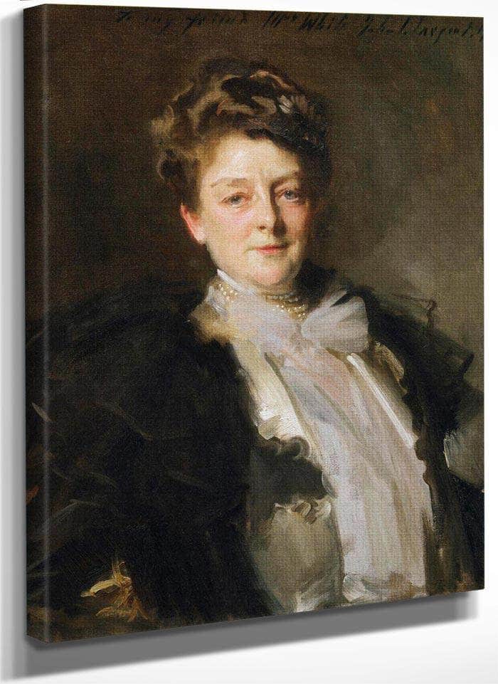 Portrait Of Mrs J. William White By John Singer Sargent Fine Art Print