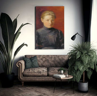 Portrait Of Muchas Sister Anna By Alphonse Mucha Fine Art Print