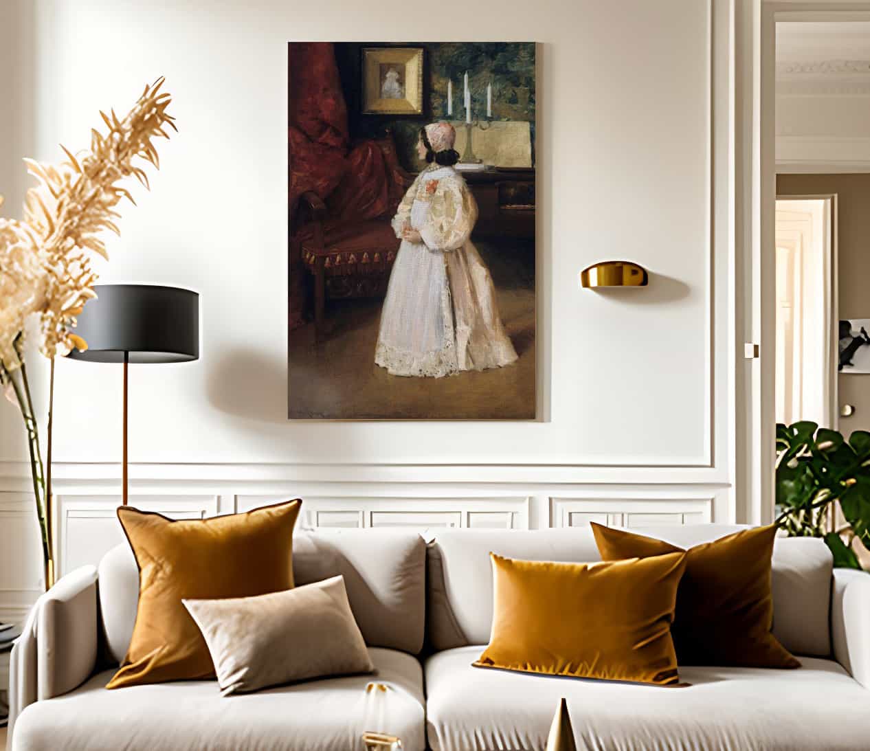 Portrait Of My Daughter Alice By Chase William Merritt Fine Art Print