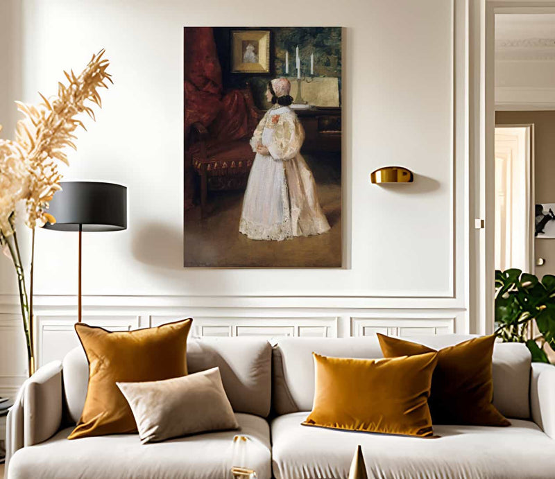 Portrait Of My Daughter Alice By Chase William Merritt Fine Art Print