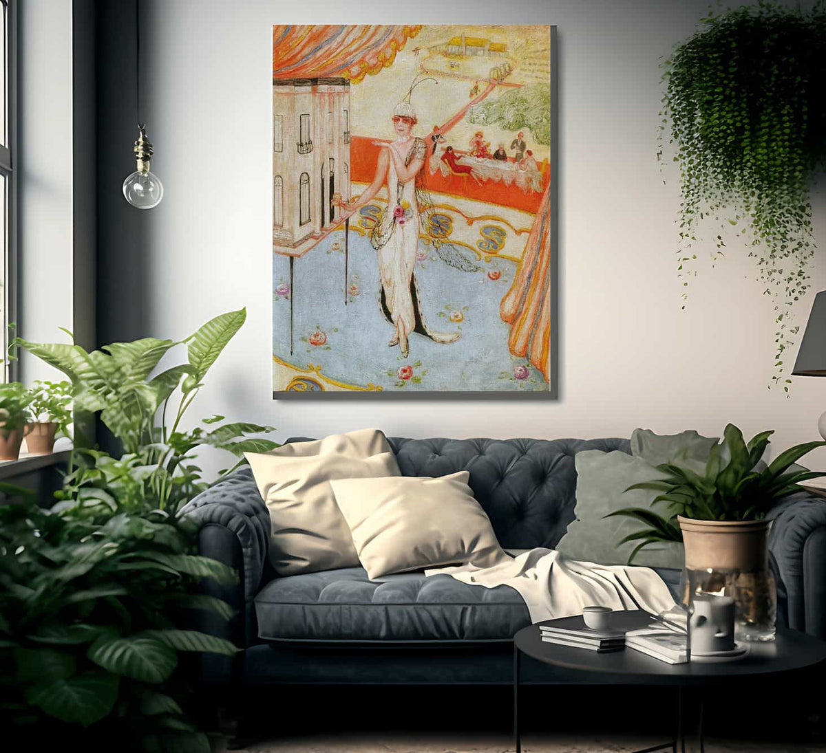 Portrait Of My Sister By Florine Stettheimer Fine Art Print