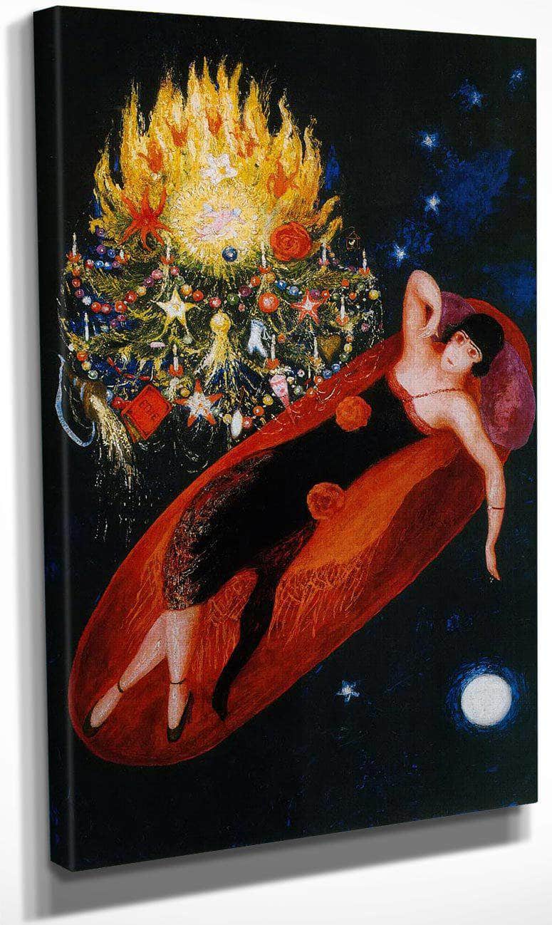 Portrait Of My Sister Ettie By Florine Stettheimer Fine Art Print