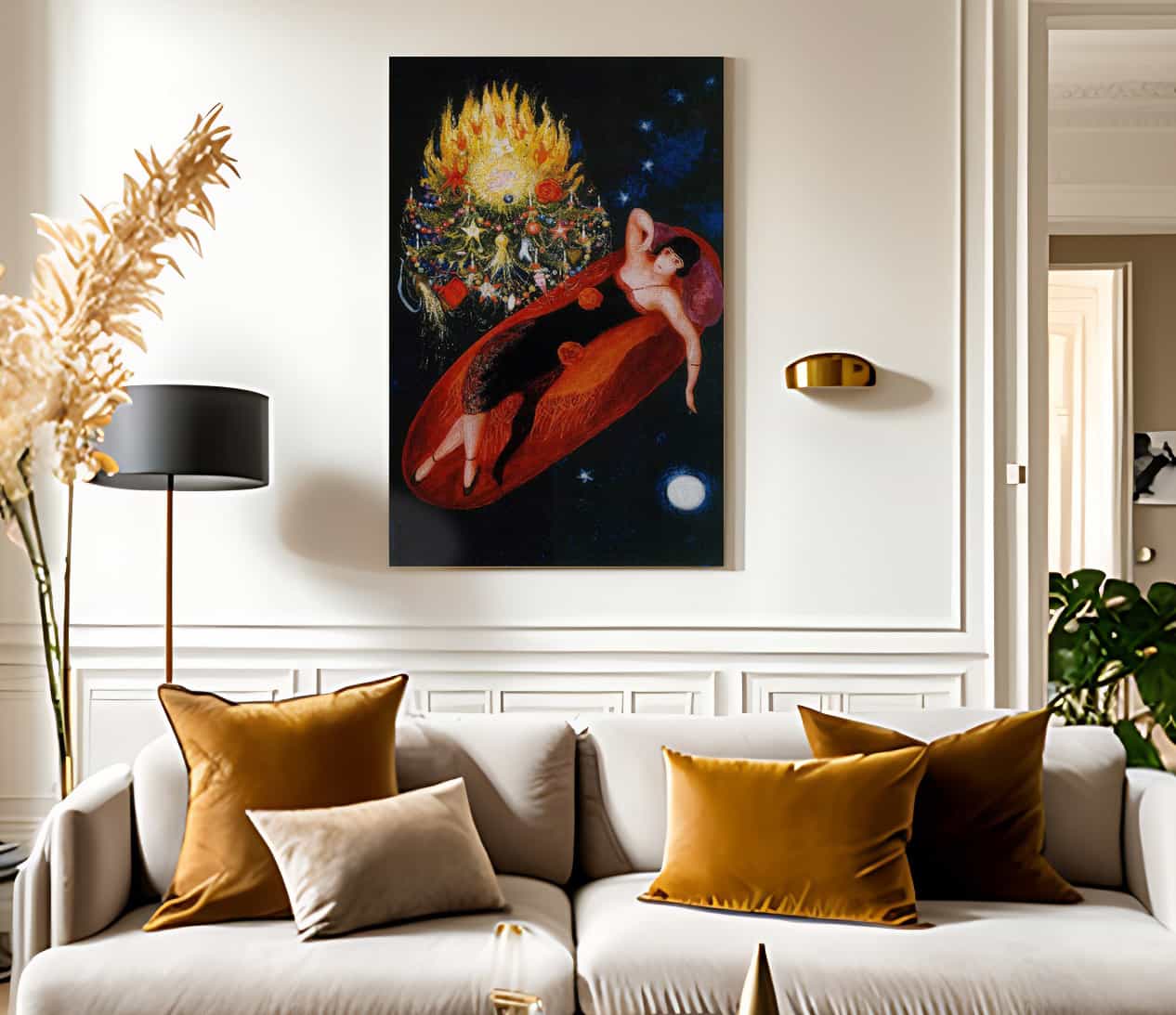 Portrait Of My Sister Ettie By Florine Stettheimer Fine Art Print