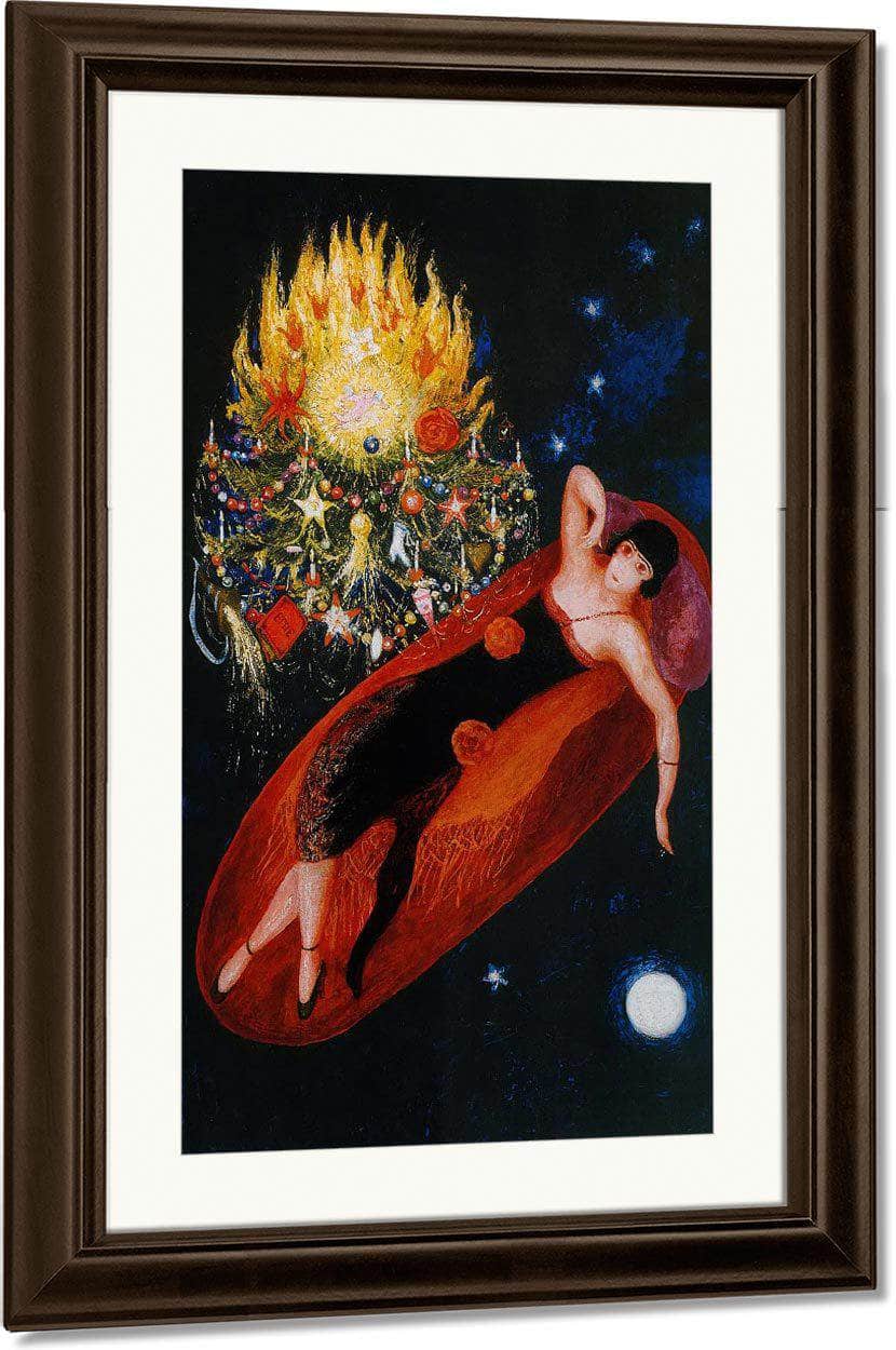 Portrait Of My Sister Ettie By Florine Stettheimer Fine Art Print