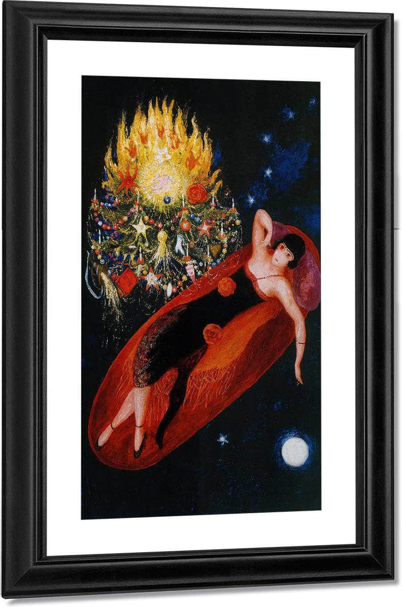 Portrait Of My Sister Ettie By Florine Stettheimer Fine Art Print