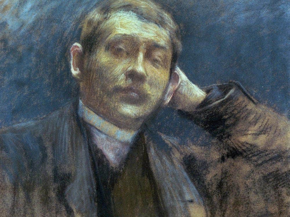 Portrait Of Otto Bacher By Gari Melchers Fine Art Print