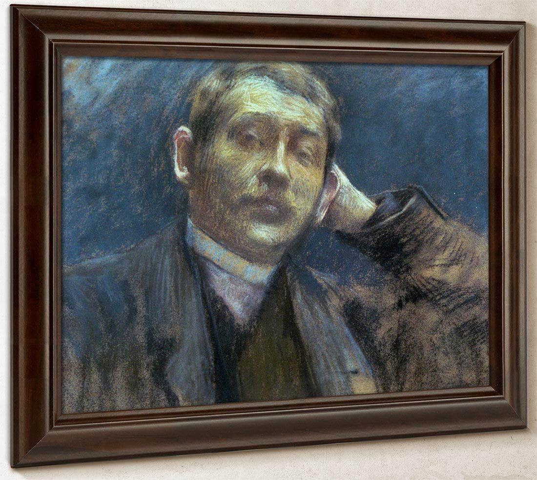 Portrait Of Otto Bacher By Gari Melchers Fine Art Print