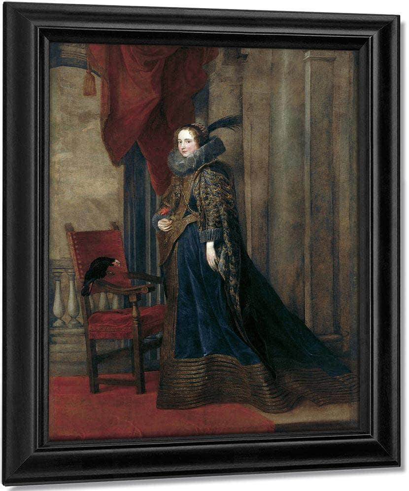 Portrait Of Paolina Adorno Brignole Sale By Anthony Van Dyck Fine Art Print