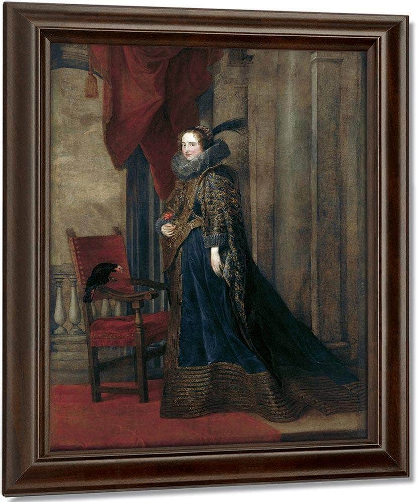 Portrait Of Paolina Adorno Brignole Sale By Anthony Van Dyck Fine Art Print
